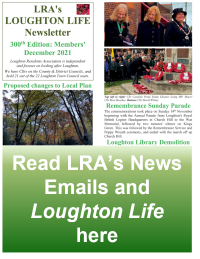 Read LRA's News Emails and Loughton Life here