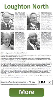 Loughton North Manifesto